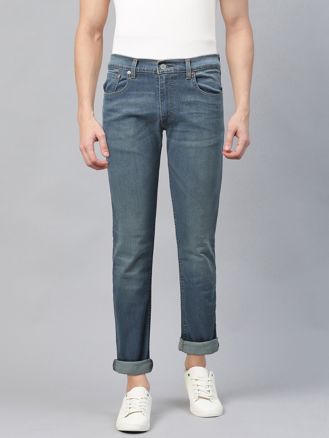 

Levis Men Blue Skinny Fit Mid-Rise Clean Look Stretchable Jeans
