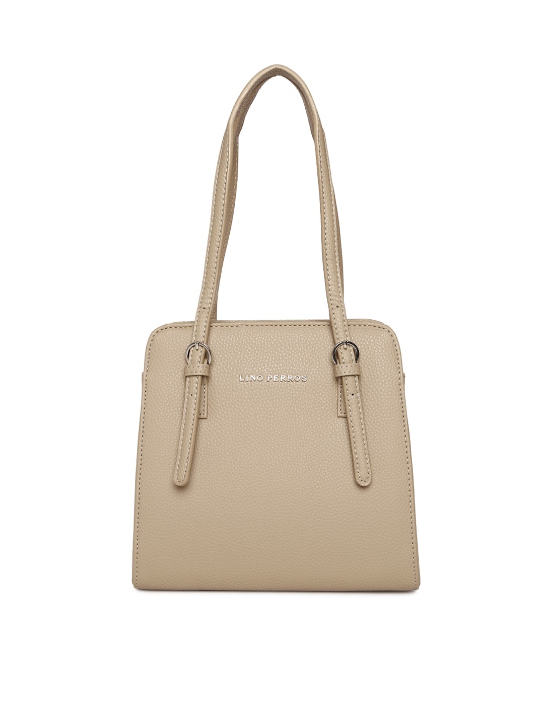 

Lino Perros Beige Solid Handheld Bag