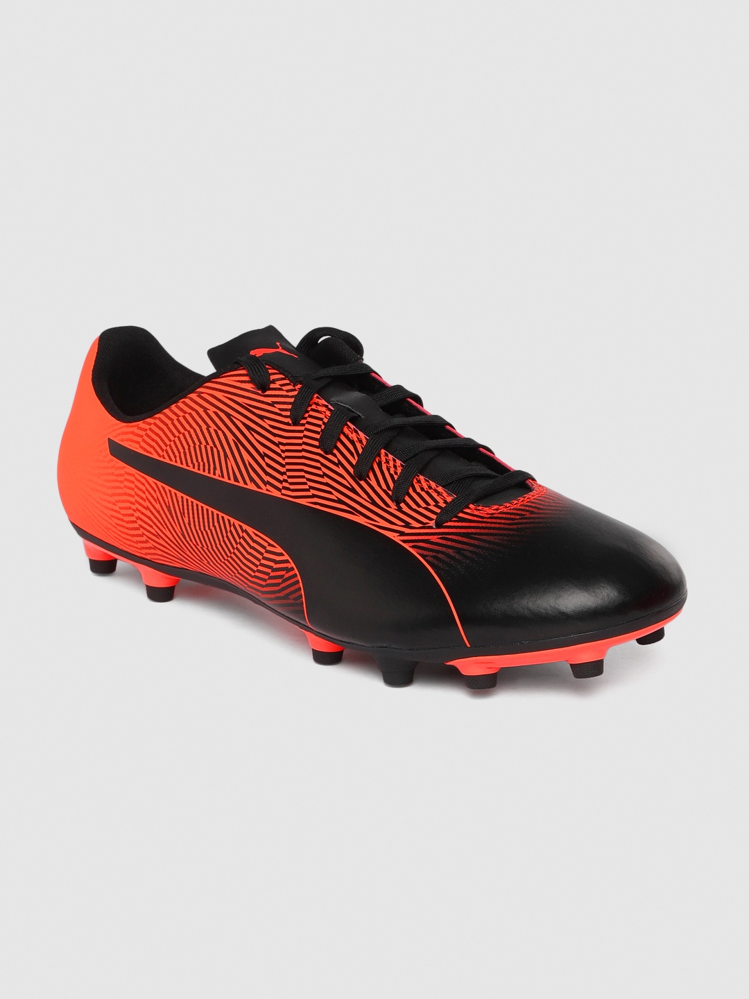 

Puma Men Black & Orange Spirit II FG Football Shoes