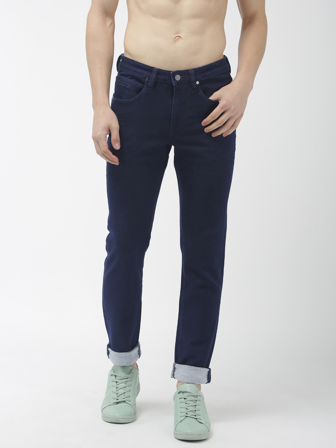 

Flying Machine Men Blue Skinny Jackson Fit Mid-Rise Clean Look Stretchable Jeans