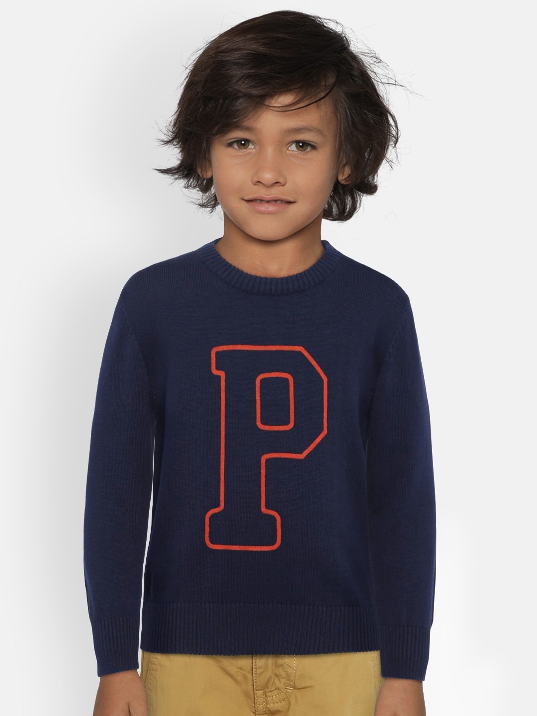 

Pepe Jeans Boys Navy Blue Printed Sweater
