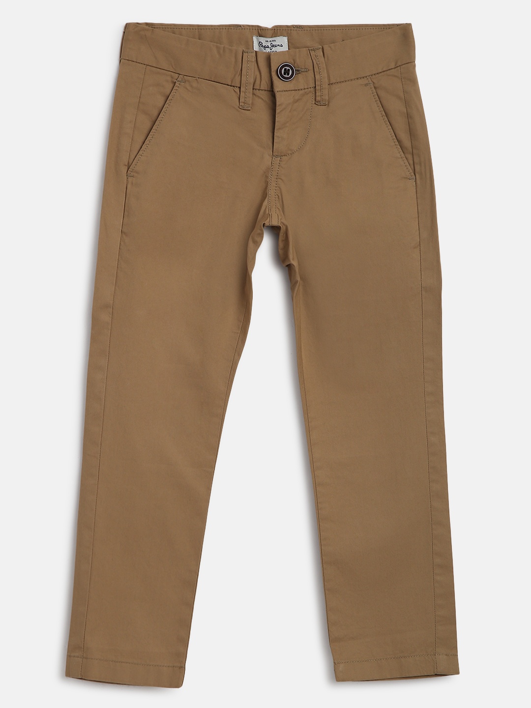 

Pepe Jeans Boys Khaki Solid Chinos