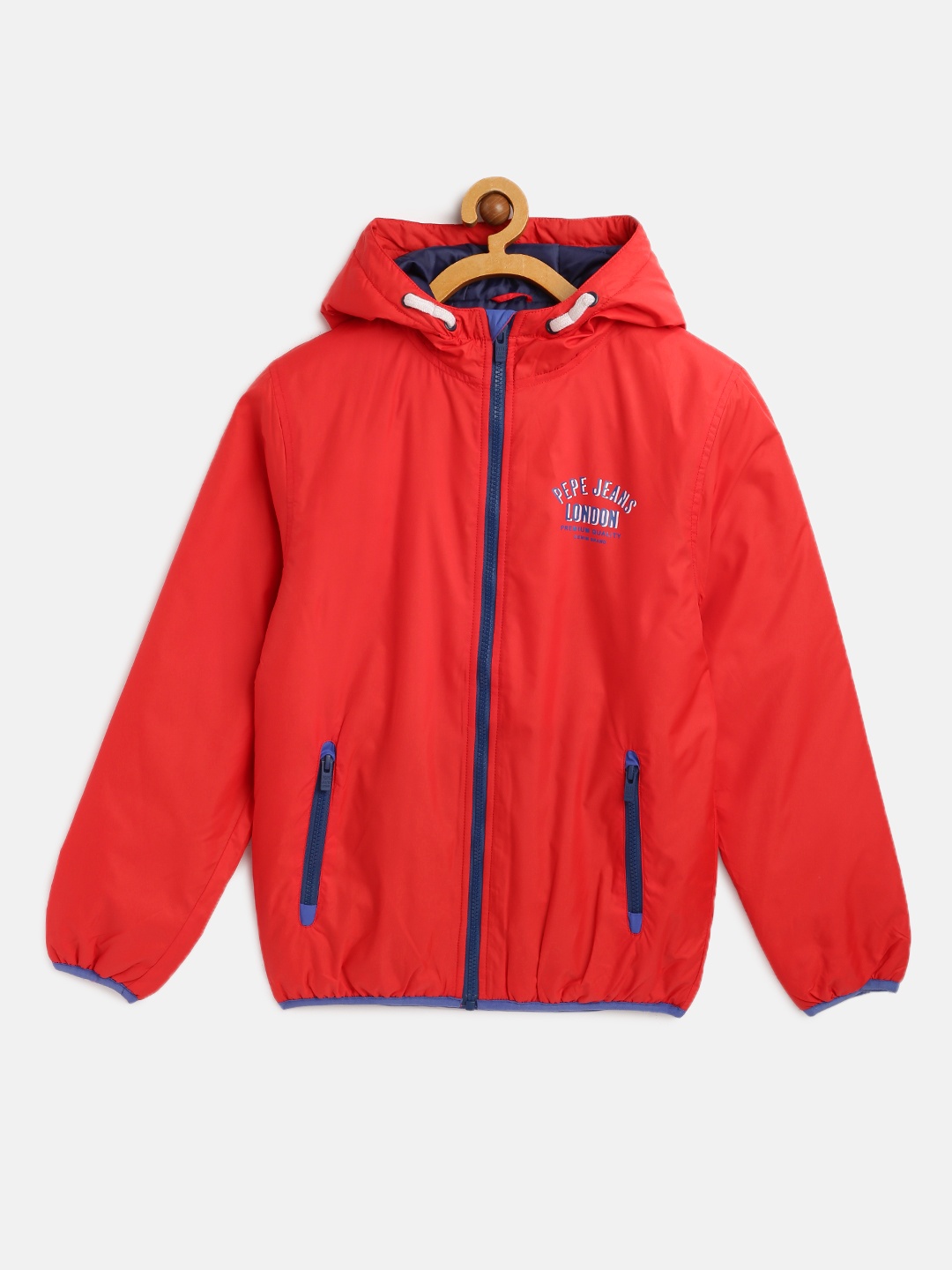 

Pepe Jeans Boys Red Solid Bomber Jacket