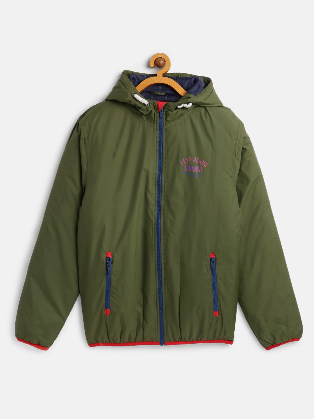 

Pepe Jeans Boys Olive Green Argo Ip Tailored Jacket