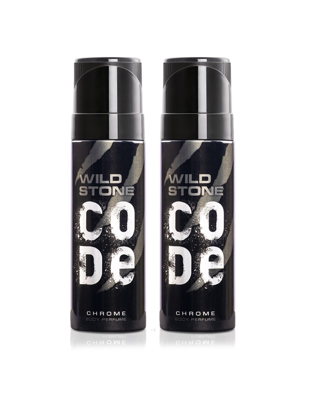 

Wild stone Men Set of 2 Code Chrome Body Perfumes, Black