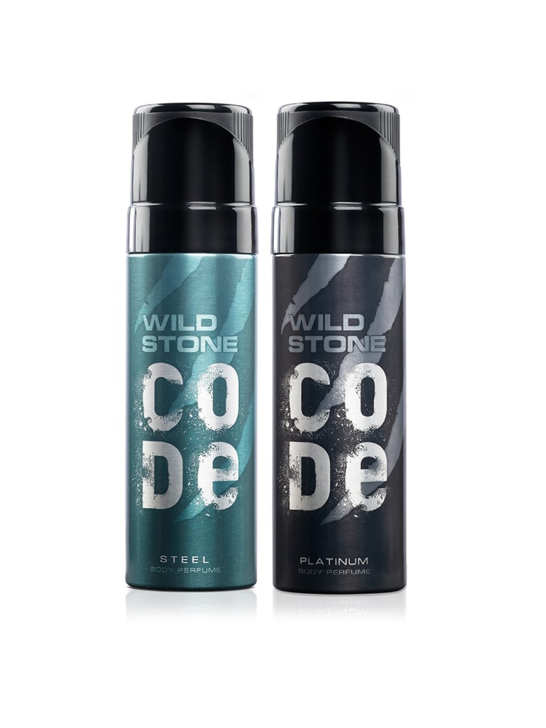 

Wild stone Men Set of 2 CODE Platinum and Steel Perfumes, Charcoal