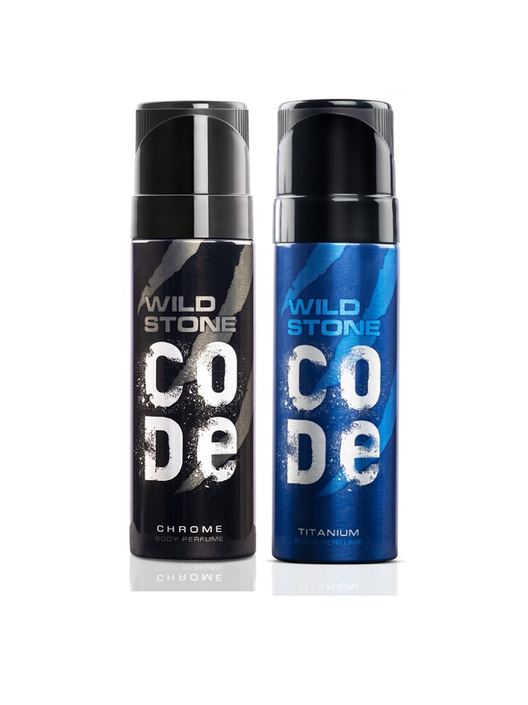 

Wild stone Men Set of 2 CODE Chrome & Ttitanium Perfumes, Blue