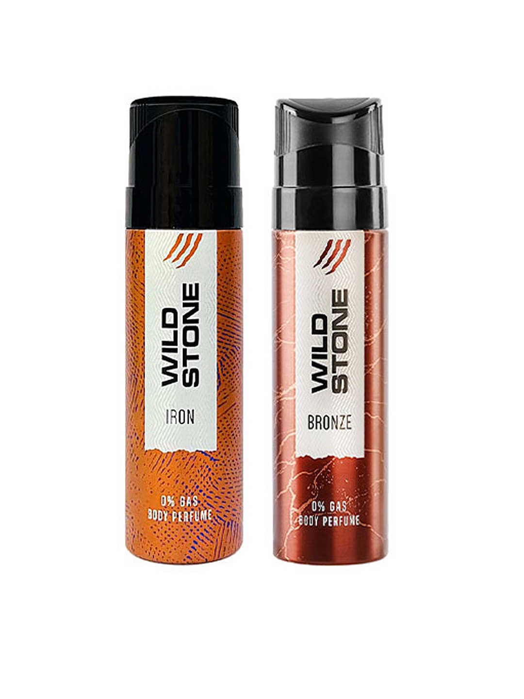 

Wild stone Men Set of 2 Code Bronze & Iron Perfumes, Black