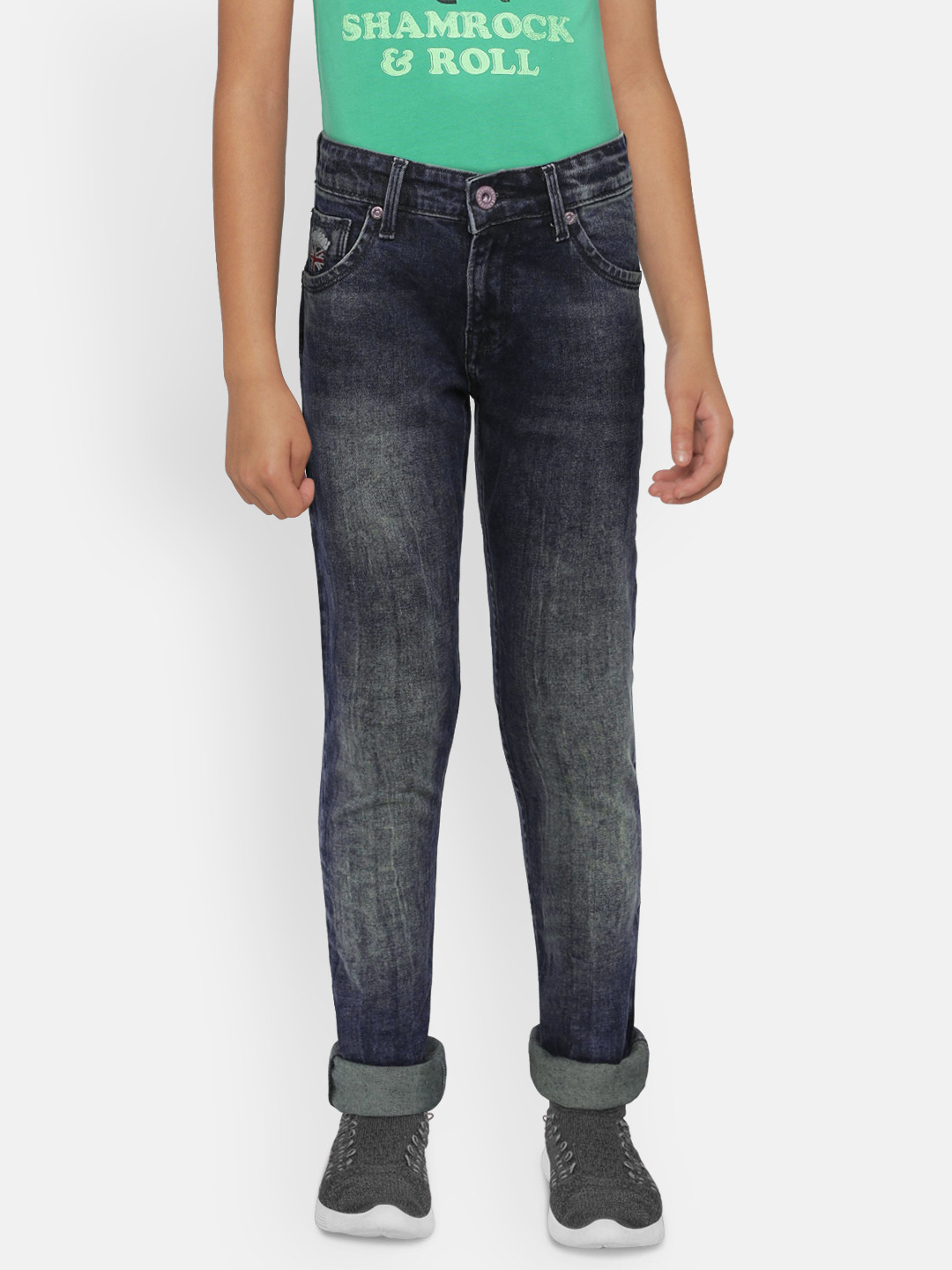 

Pepe Jeans Boys Navy Blue Slim Fit Clean Look Stretchable Jeans