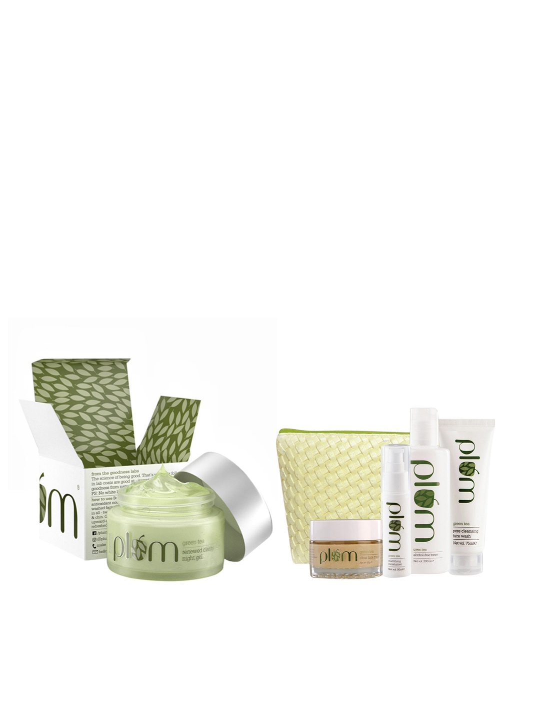 

Plum Green Tea Renewed Clarity Night Gel & Face Care Kit