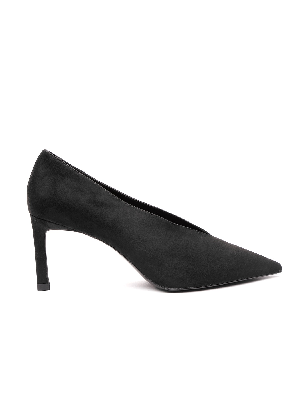 

MANGO Women Black Solid Pumps