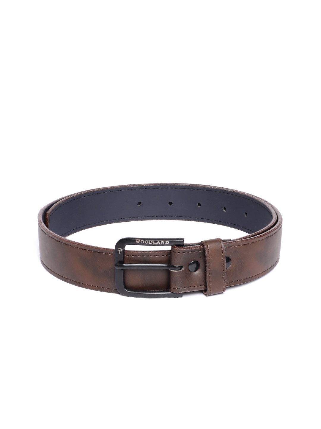 

Woodland Men Leather Belt, Coffee brown