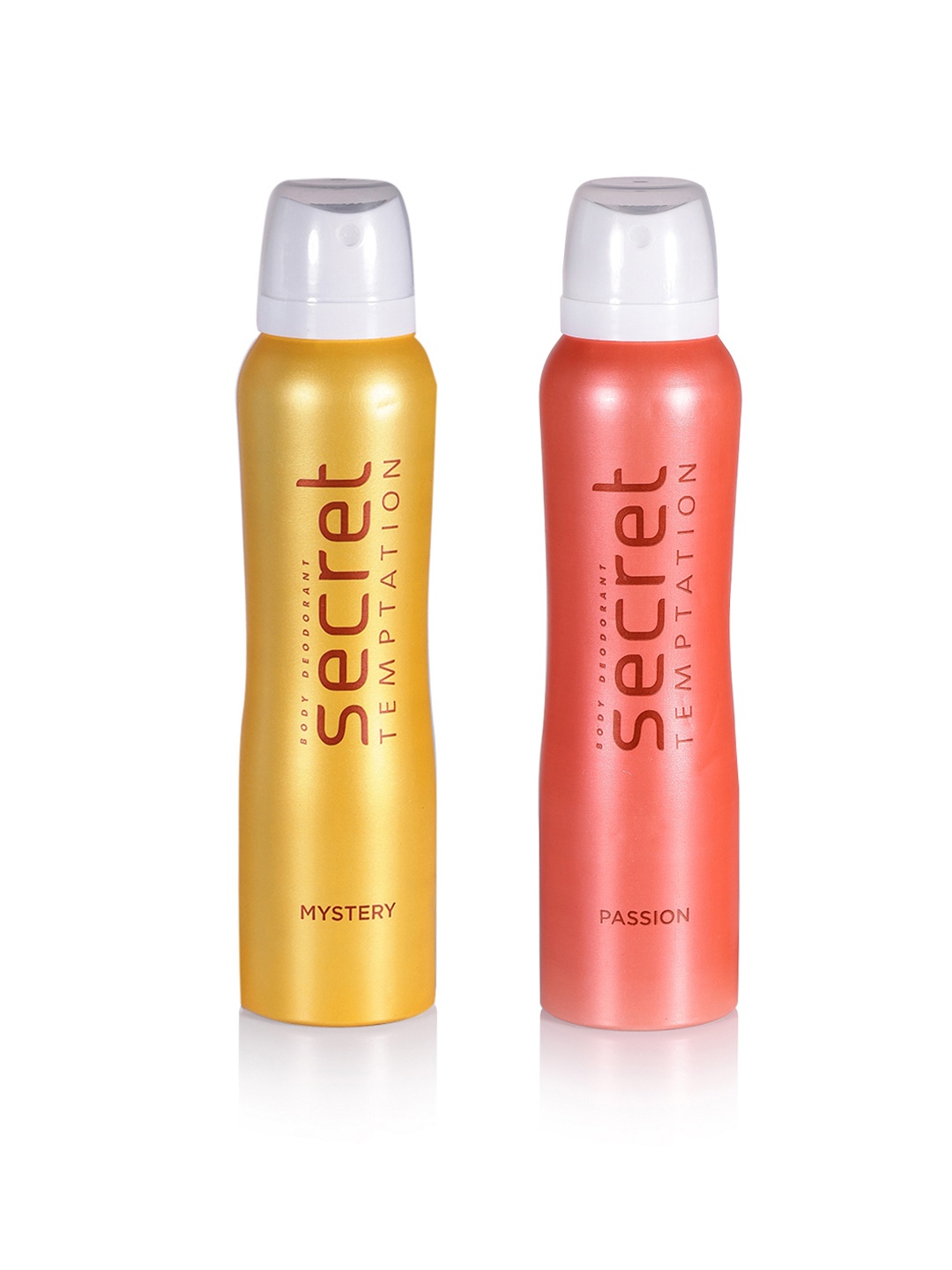 

Secret Temptation Women Set of 2 Mystery & Passion Deodorants - 128 g each, Yellow