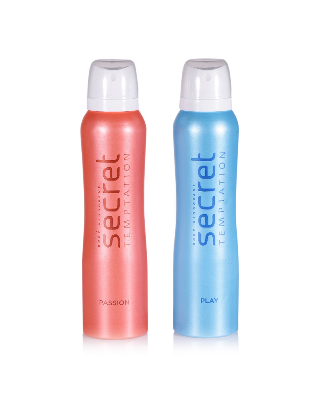 

Secret Temptation Women Set of 2 Play & Passion Deodorants - 120 g & 128 g, Peach