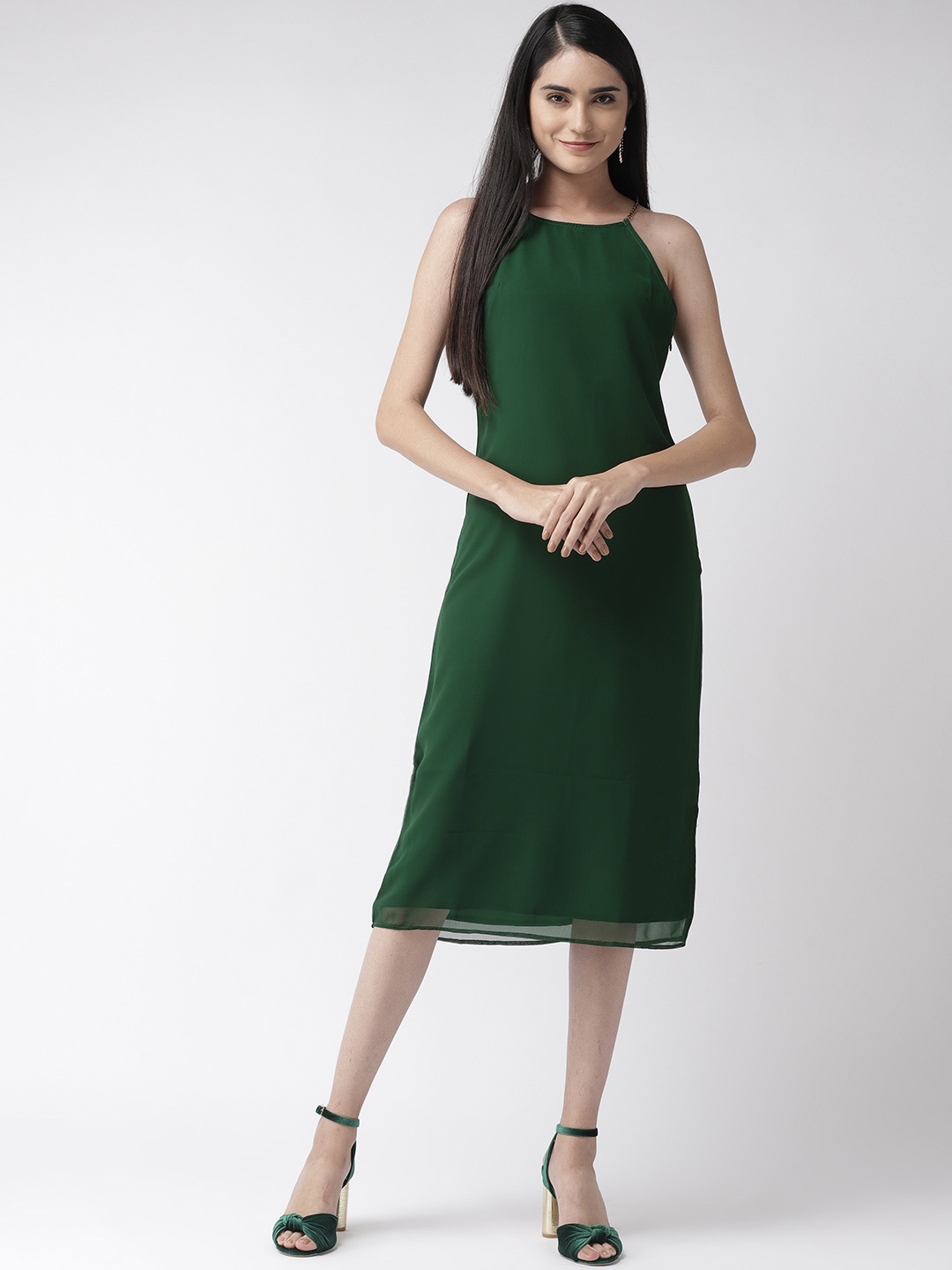 

MISH Women Green Shift Dress