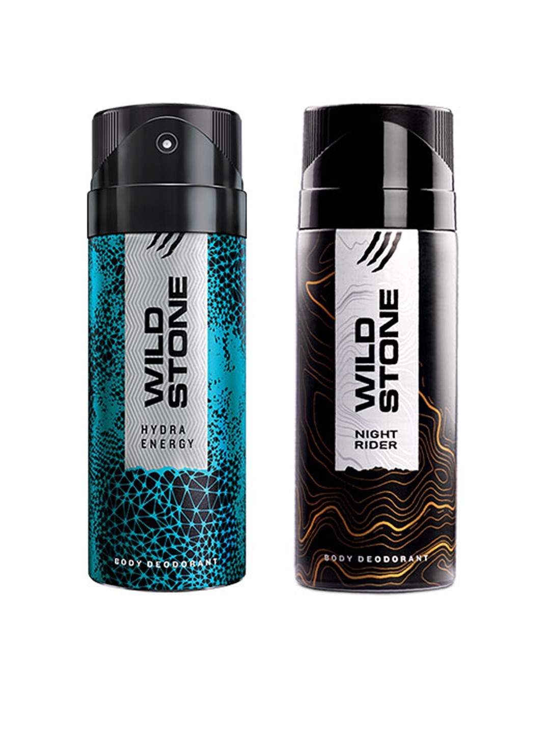 

Wild Stone Men Set of 2 Hydra Energy & Night Rider Deodorants, Blue