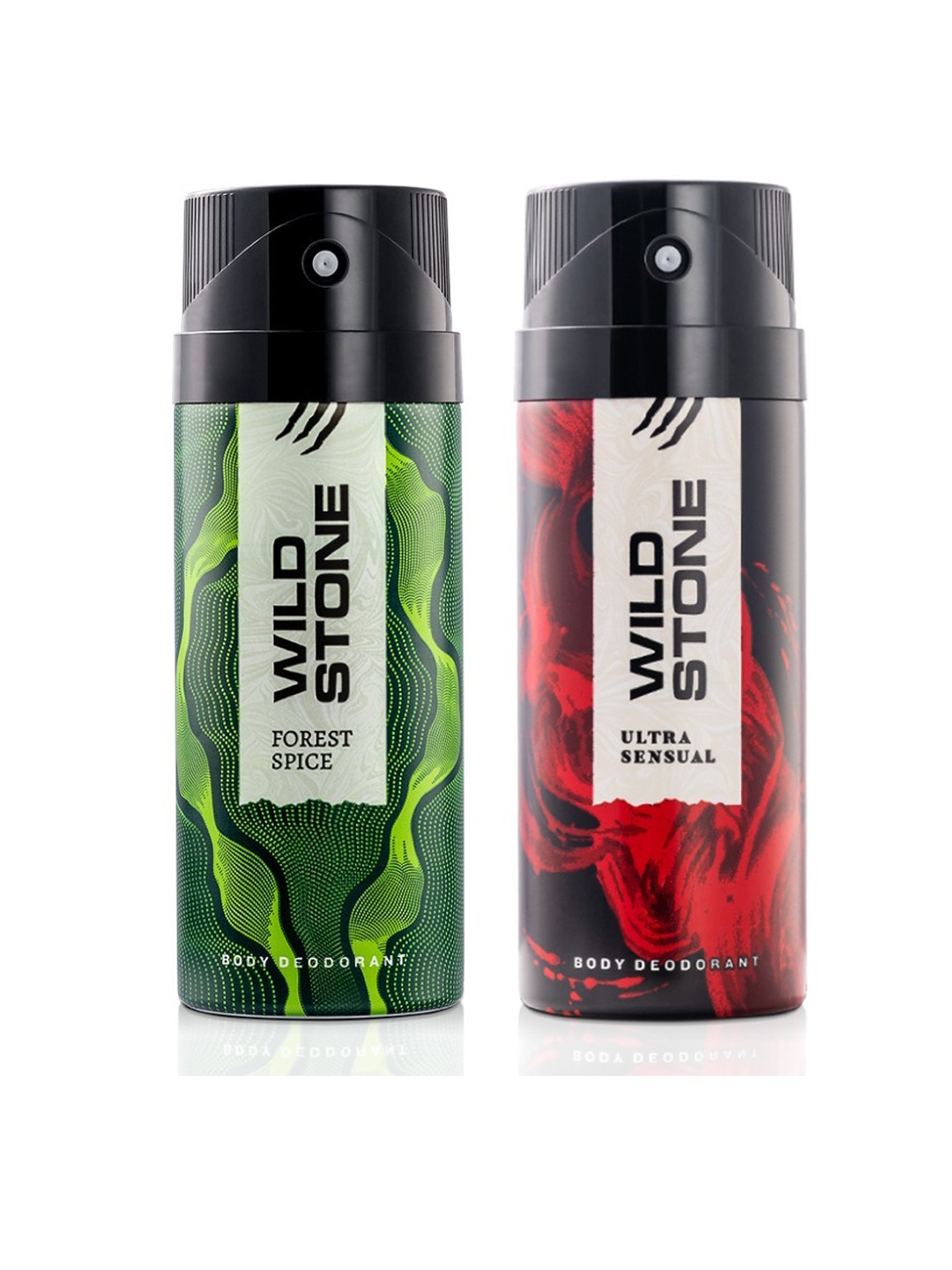 

Wild Stone Men Set of 2 Ultra Sensual & Forest Spice Deodorants, Red