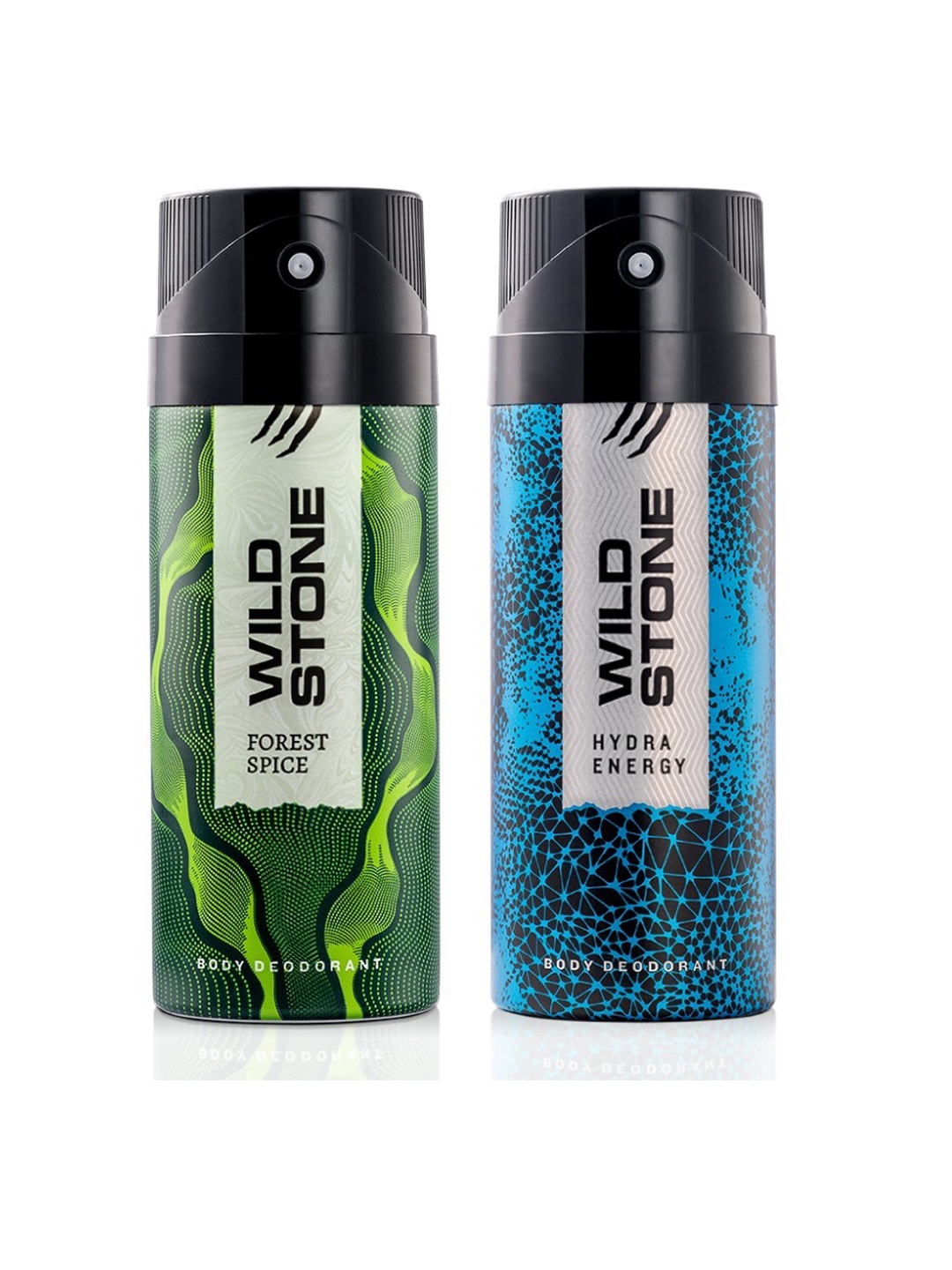 

Wild Stone Men Set of 2 Forest Spice & Hydra Energy Deodorants, Green