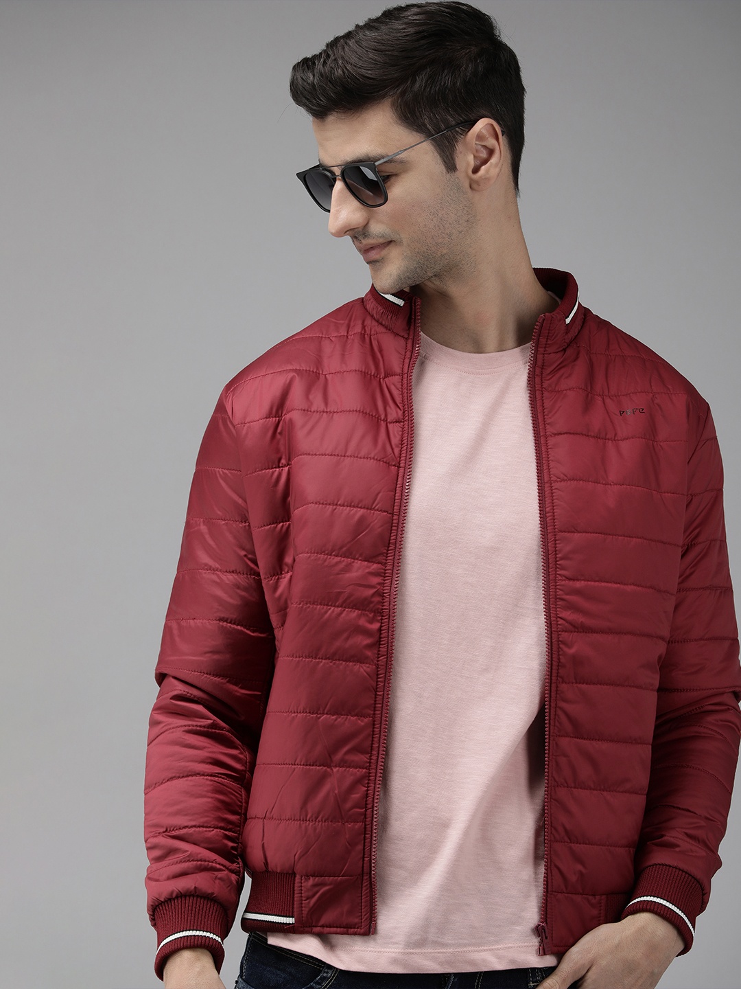 

Pepe Jeans Men Red Varsity Jacket