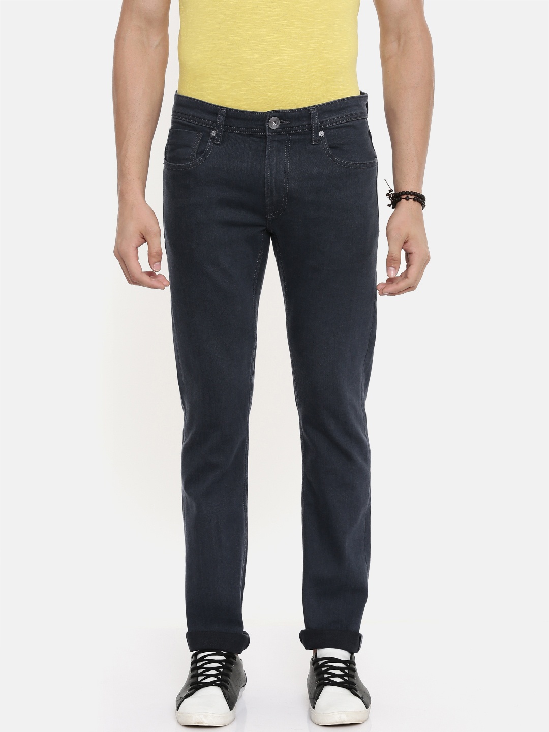 

Pepe Jeans Men Grey Slim Fit Vapour Low-Rise Clean Look Stretchable Jeans