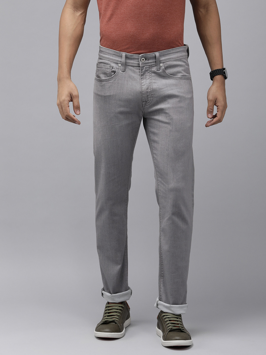 

Pepe Jeans Men Grey Vapour Slim Fit Low-Rise Stretchable Jeans