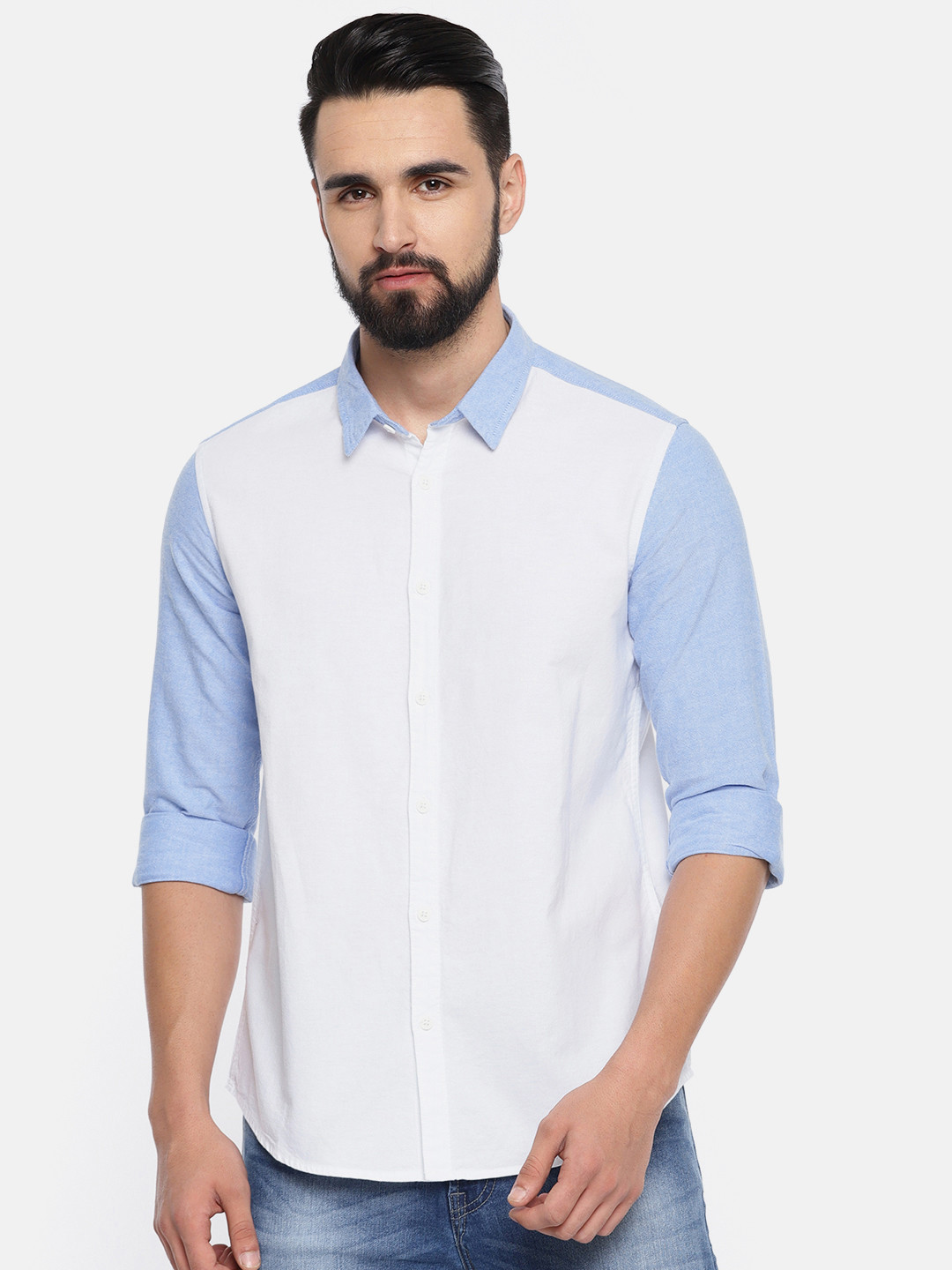 

Pepe Jeans Men White Regular Fit Solid Casual Shirt