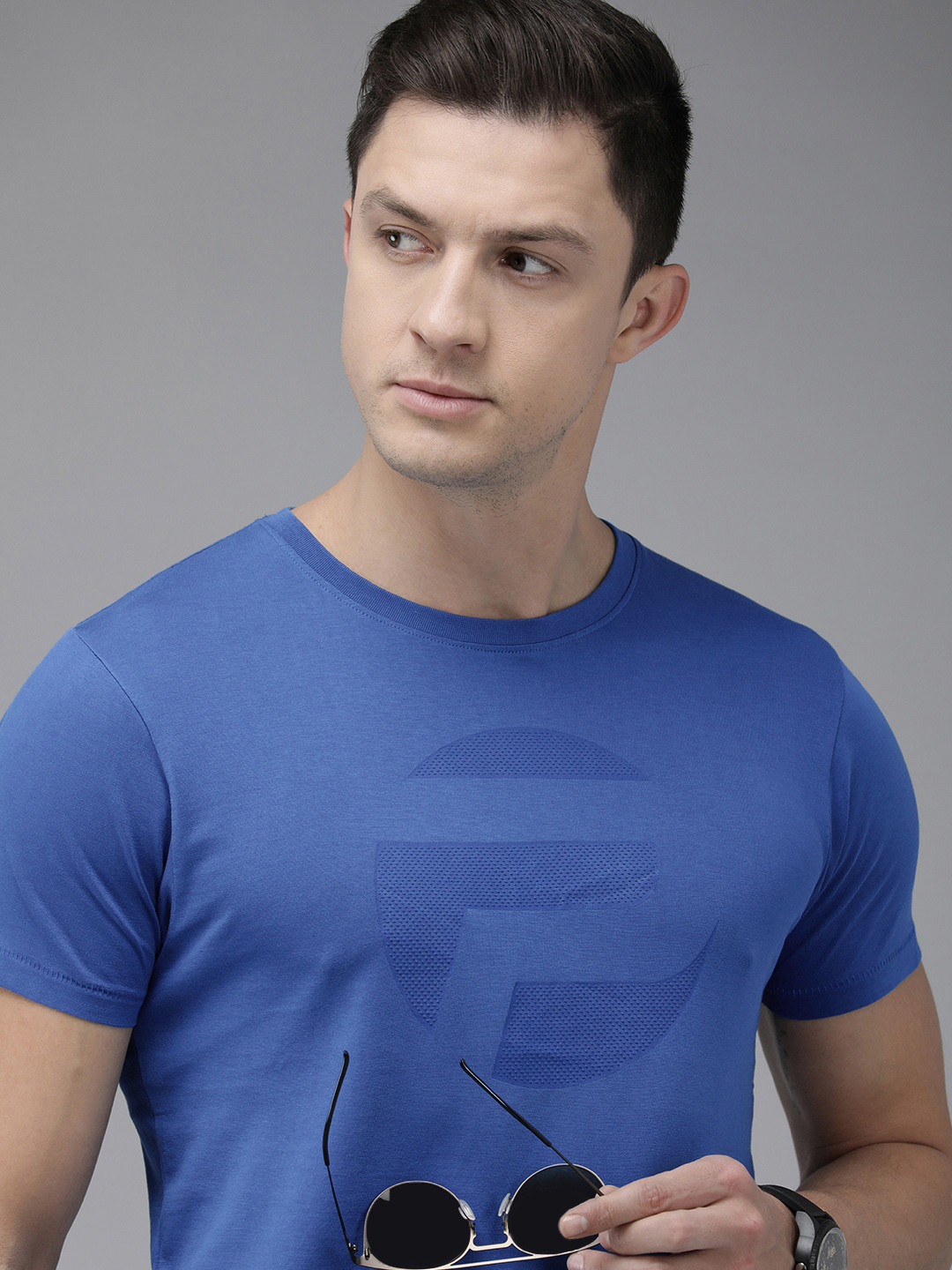 

Pepe Jeans Men Blue Pure Cotton Slim Fit T-shirt