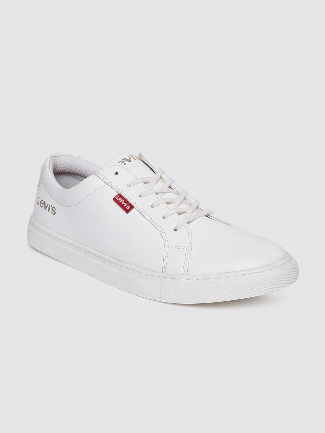 

Levis Men White Solid Basic 2.0 Sneakers