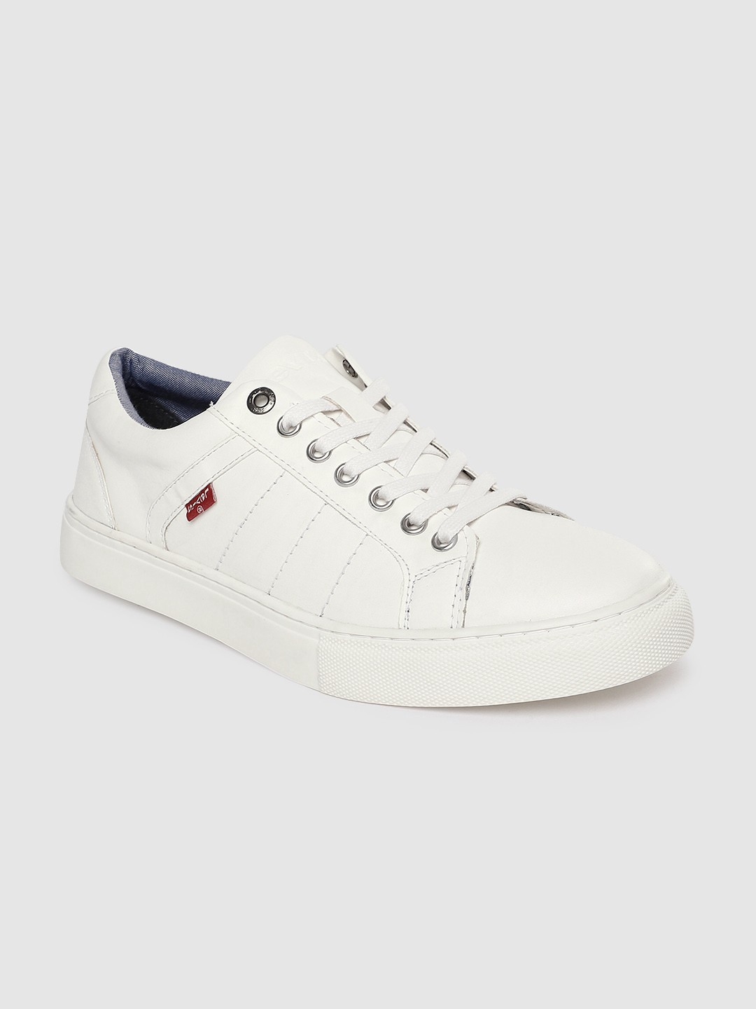 

Levis Men White Solid Sneakers