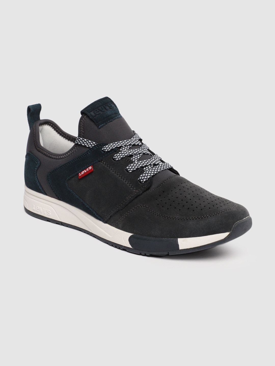 

Levis Men Navy Blue Suede Sneakers