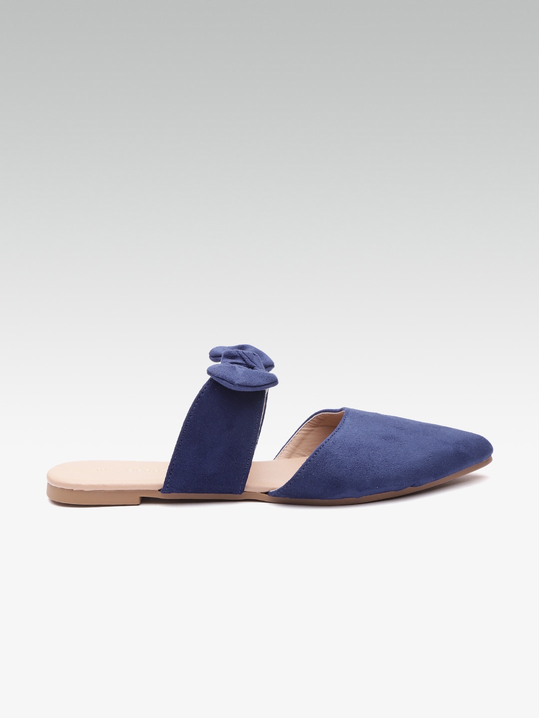 

DOROTHY PERKINS Women Navy Blue Solid Flats with Bow Detail