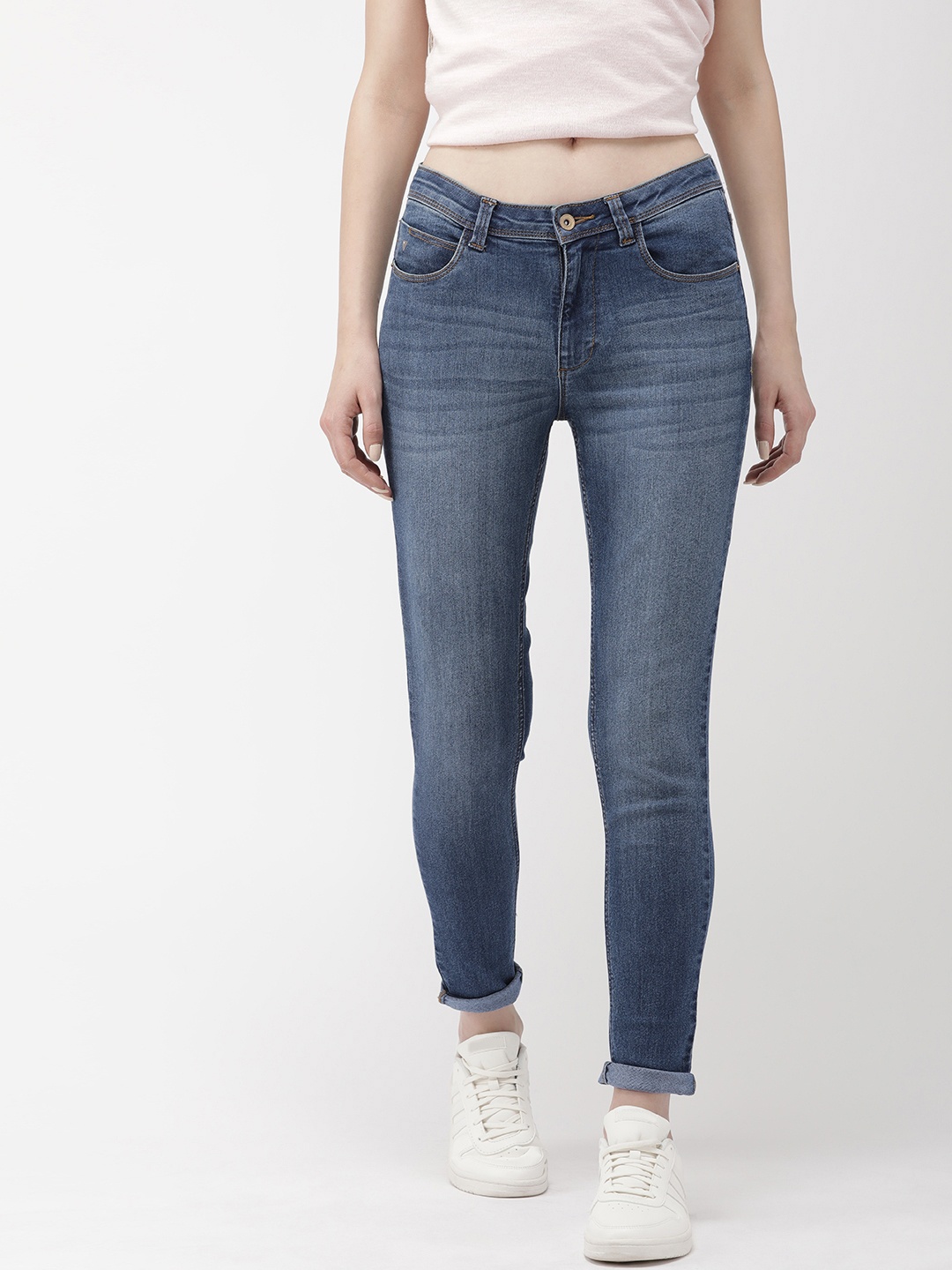 

Flying Machine Women Blue Veronica Skinny Fit Mid-Rise Clean Look Stretchable Jeans