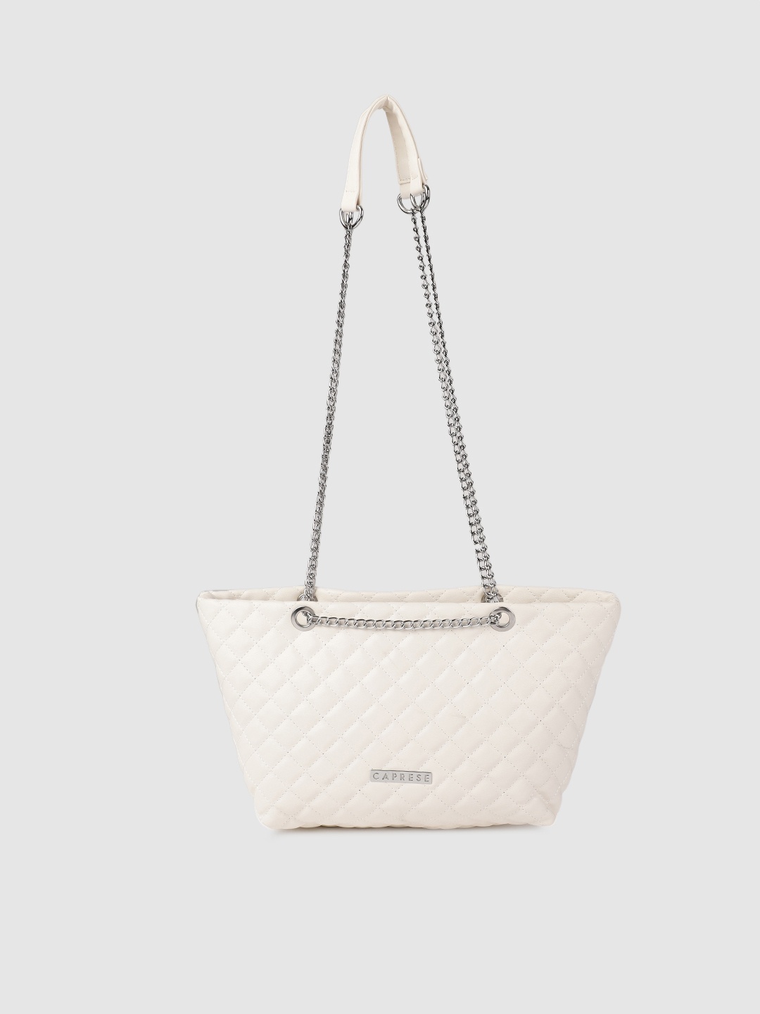 

Caprese White Solid Shoulder Bag
