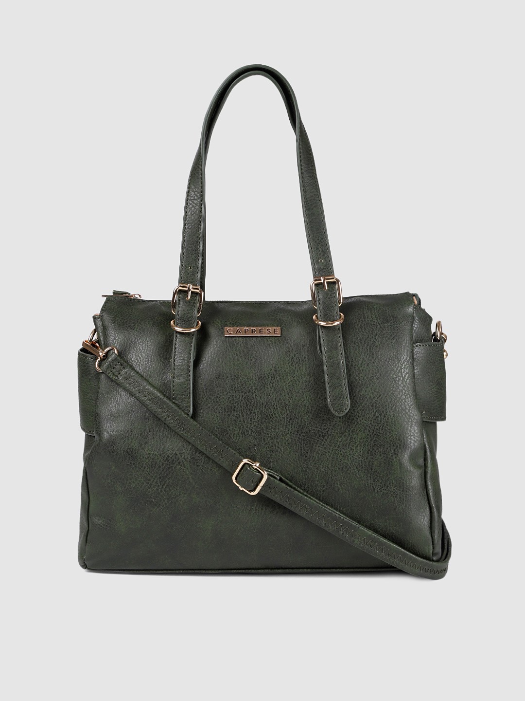 

Caprese Olive Green Solid Shoulder Bag
