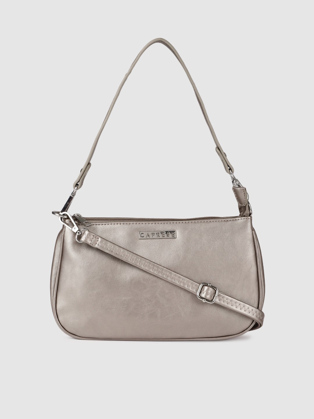 

Caprese Gunmetal-Toned Solid Sling Bag, Metallic
