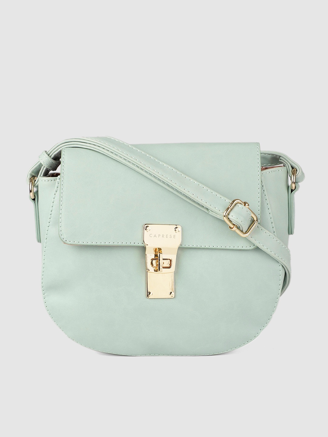 

Caprese Green Solid Sling Bag