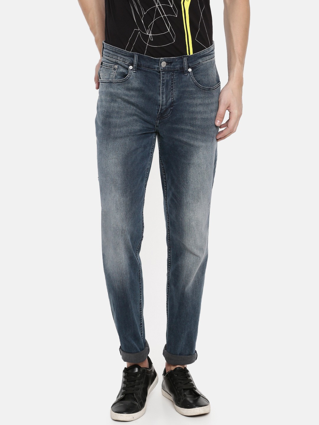 

Calvin Klein Jeans Men Blue Slim Fit Mid-Rise Clean Look Stretchable Jeans