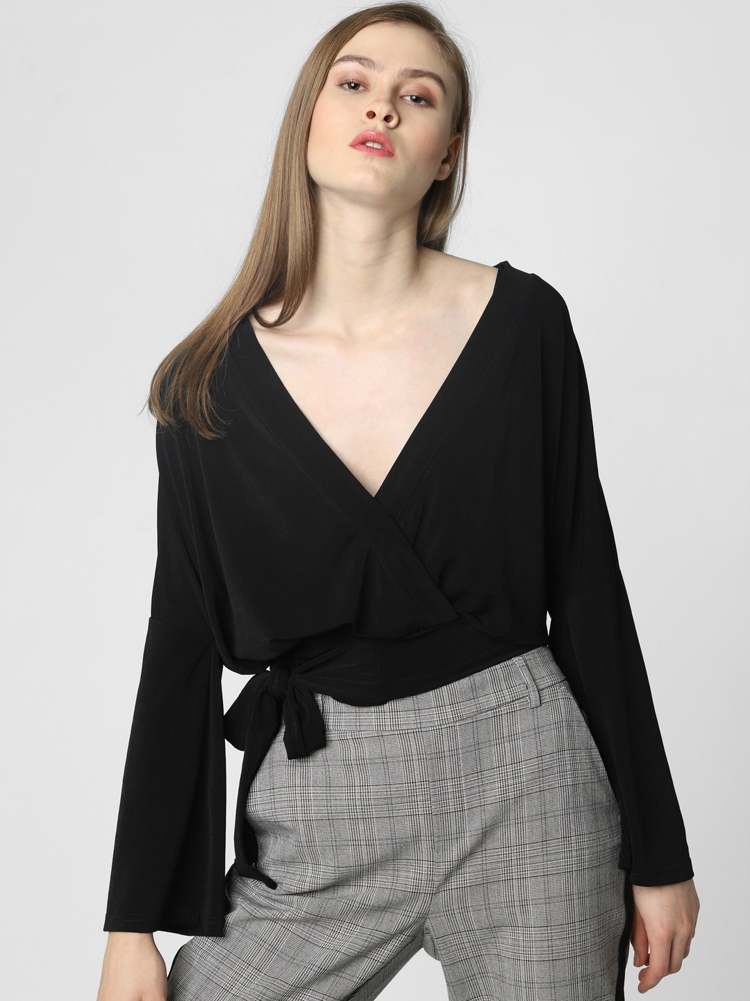 

Vero Moda Women Black Solid Top