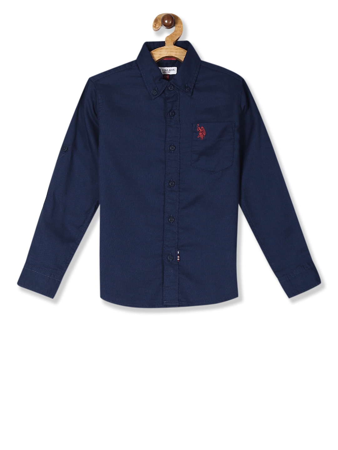 

U.S. Polo Assn. Kids Boys Solid Casual Shirt, Na