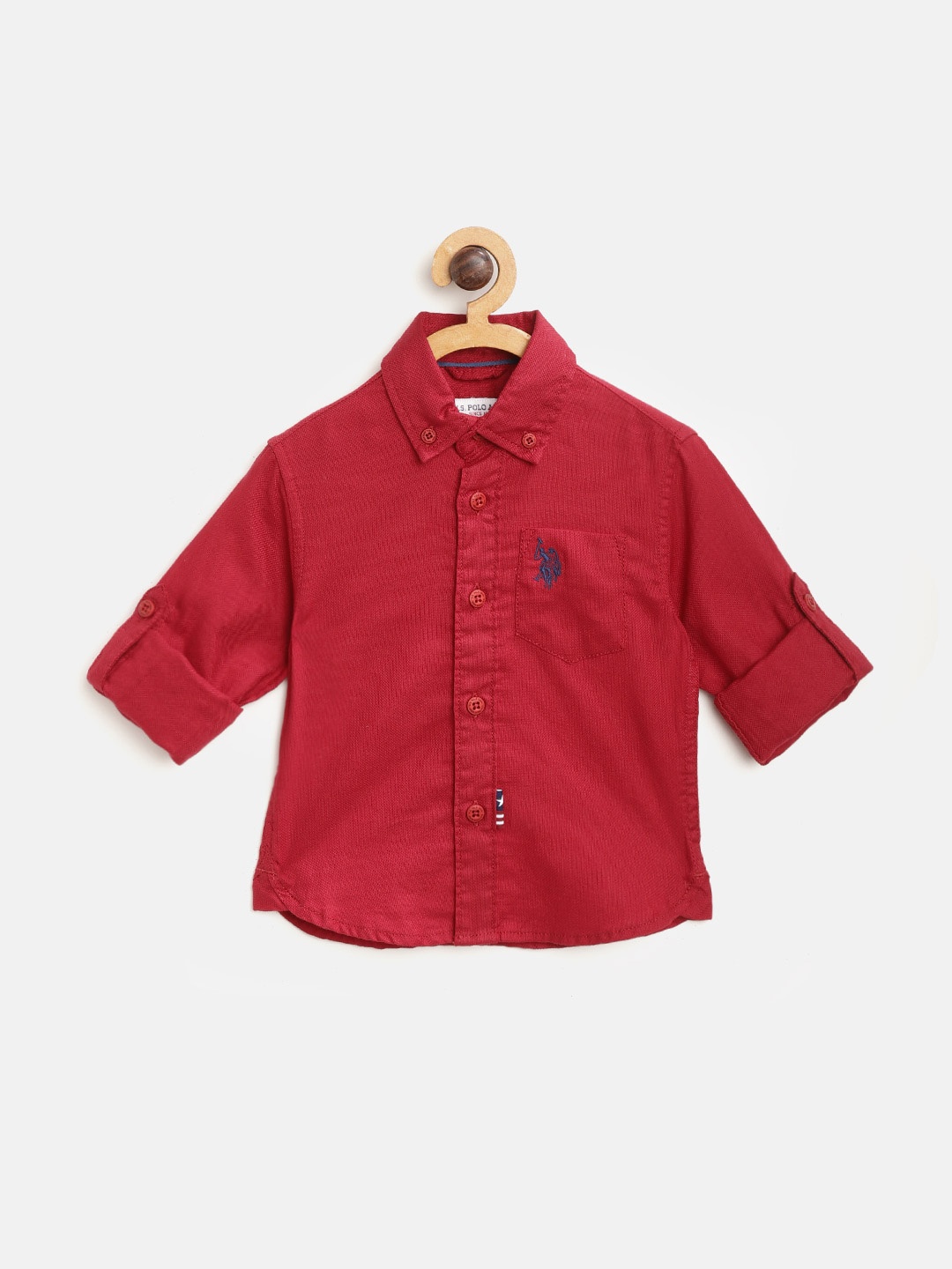 

U.S. Polo Assn. Kids Boys Solid Casual Shirt, Na