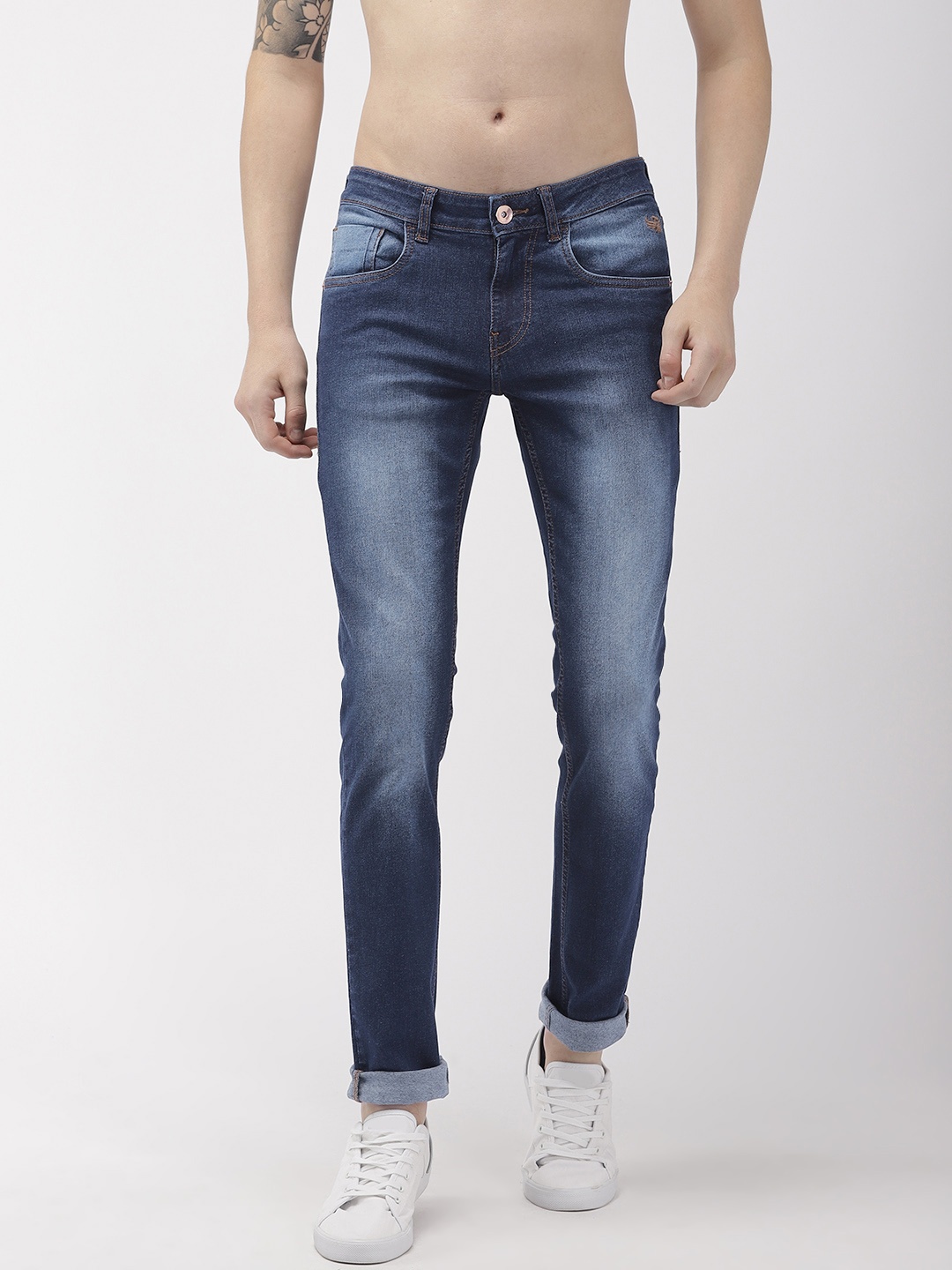 

Flying Machine Men Blue Jackson Skinny Fit Low-Rise Clean Look Stretchable Jeans