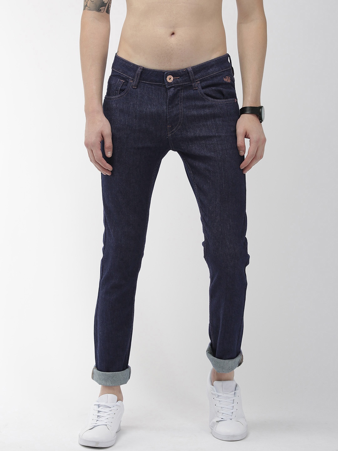 

Flying Machine Men Blue Jackson Skinny Fit Low-Rise Clean Look Stretchable Jeans