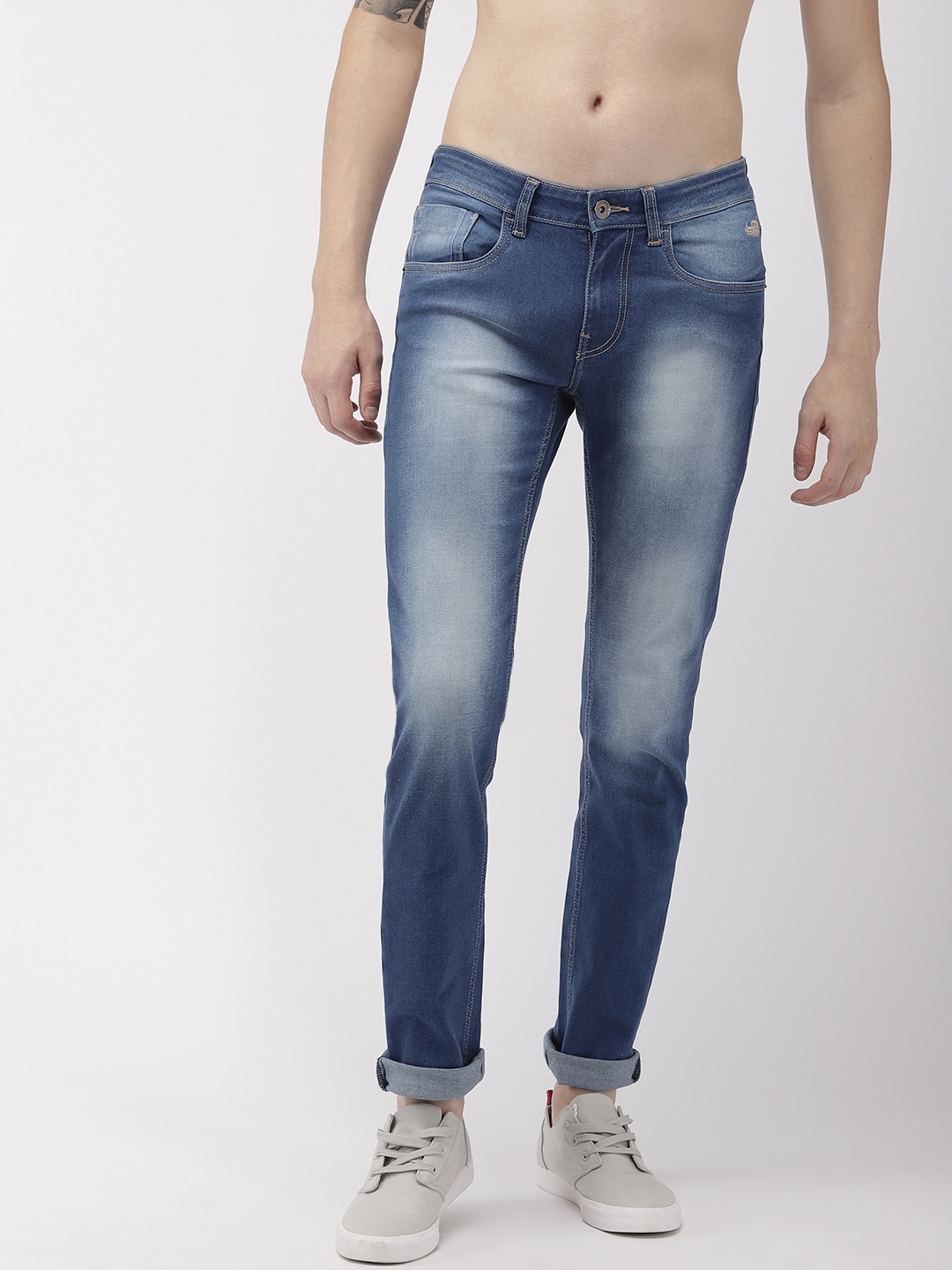 

Flying Machine Men Blue Skinny Jackson Fit Low-Rise Clean Look Stretchable Jeans