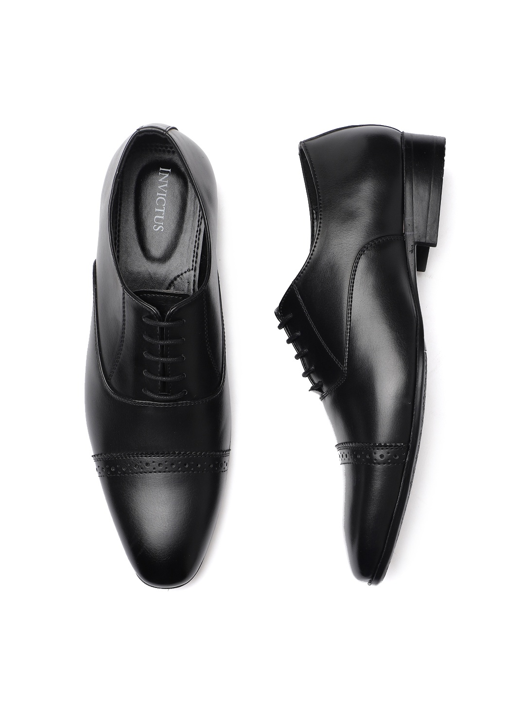 

INVICTUS Men Black Formal Oxfords