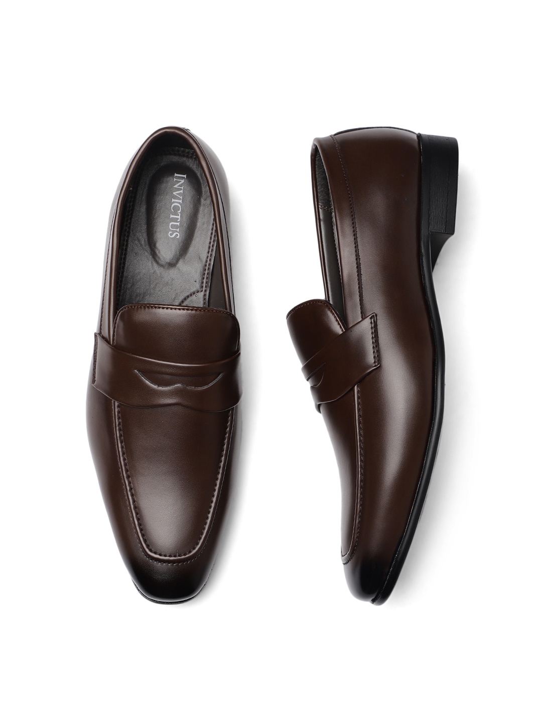 

INVICTUS Men Brown Formal Slip-on Shoes