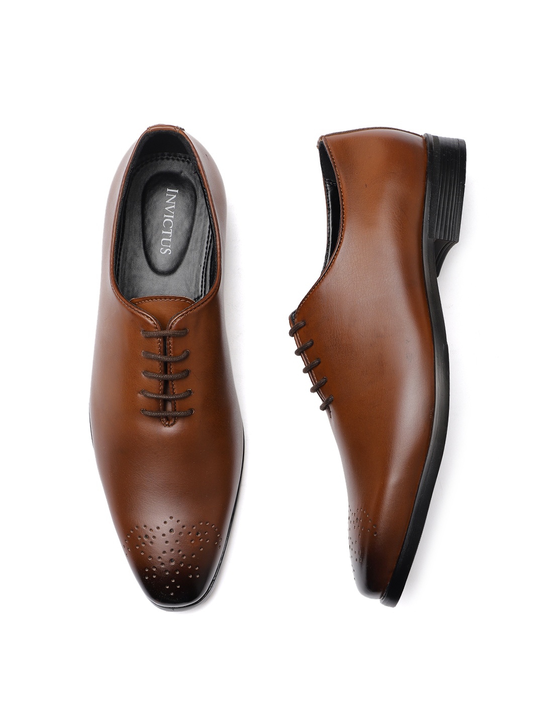 

INVICTUS Men Brown Formal Oxfords