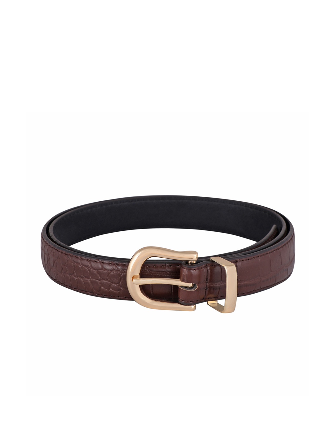 

Lino Perros Women Coffee Brown Textured Belt