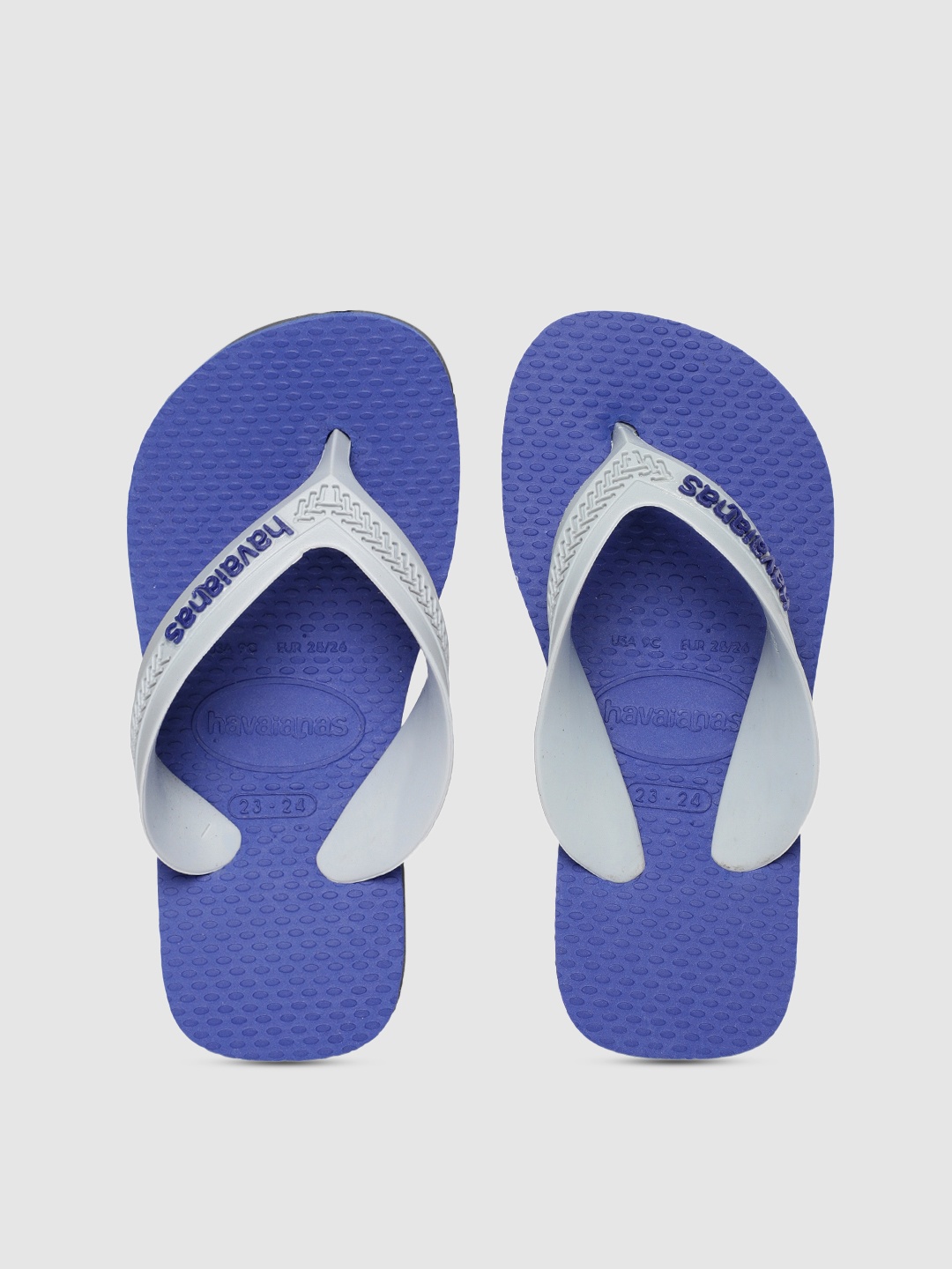 

Havaianas Boys Grey & Violet Solid Thong Flip-Flops