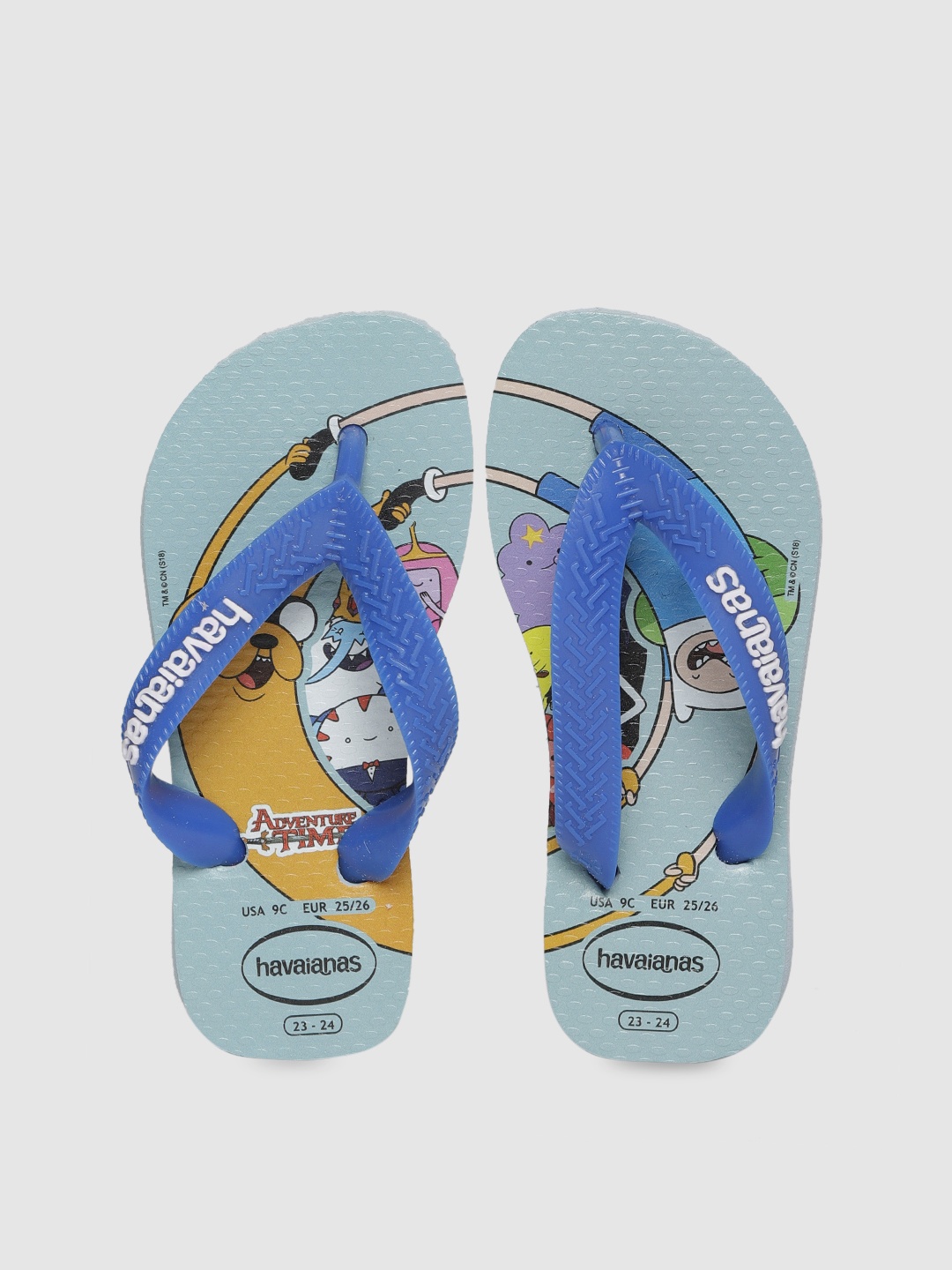 

Havaianas Unisex Kids Blue Printed Thong Flip-Flops