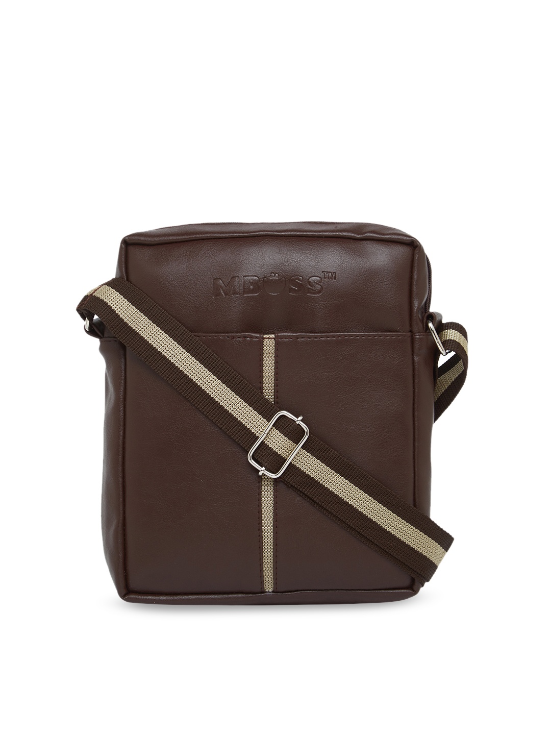 

MBOSS Unisex Brown Solid Messenger Bag